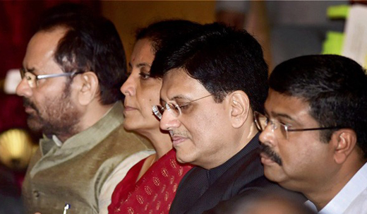 Nirmala and Piyush Goyal